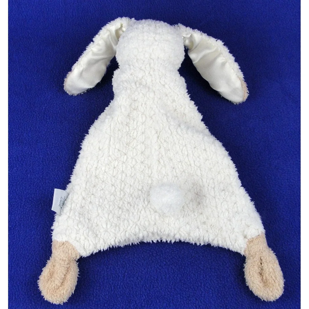 Mary Meyer Oatmeal Bunny Security Blanket Lovey Baby Satin Ears Nubby Cream 12